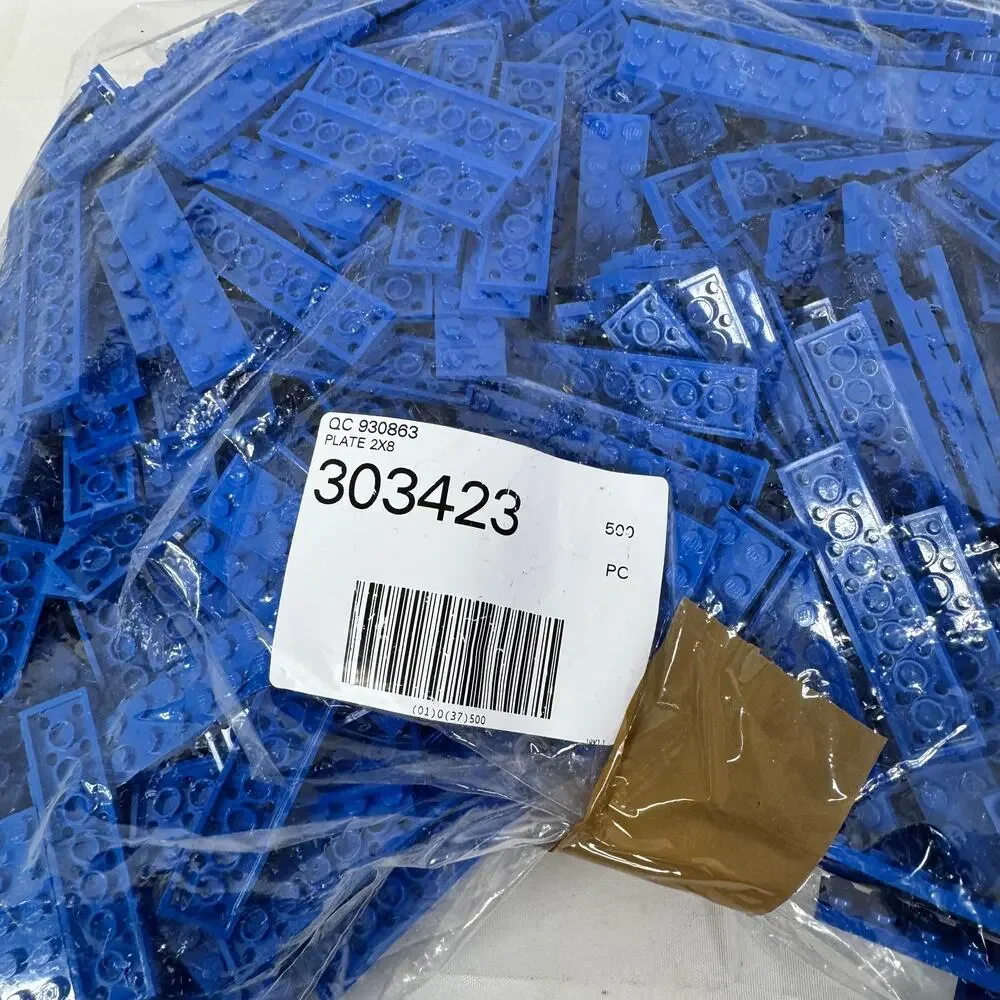 LEGO 2x8 Blue Plate‎ 303423 Brick 3034 Lot Approximately 2lbs